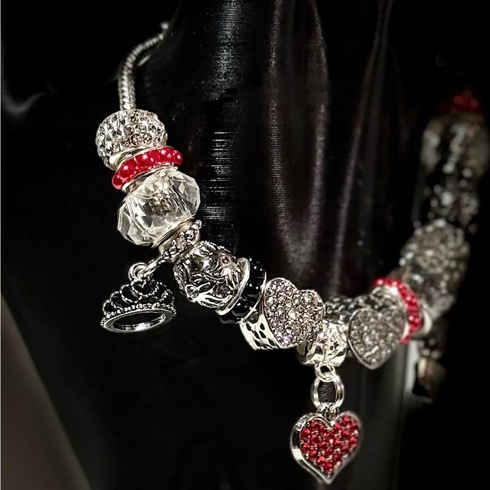 Elegant Heart Charm Bracelet